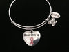 Never Give UP Courage Pink Awareness Ribbon Expandable Charm Bracelet Adjustable Bangle Meaningful Gift Breast Cancer