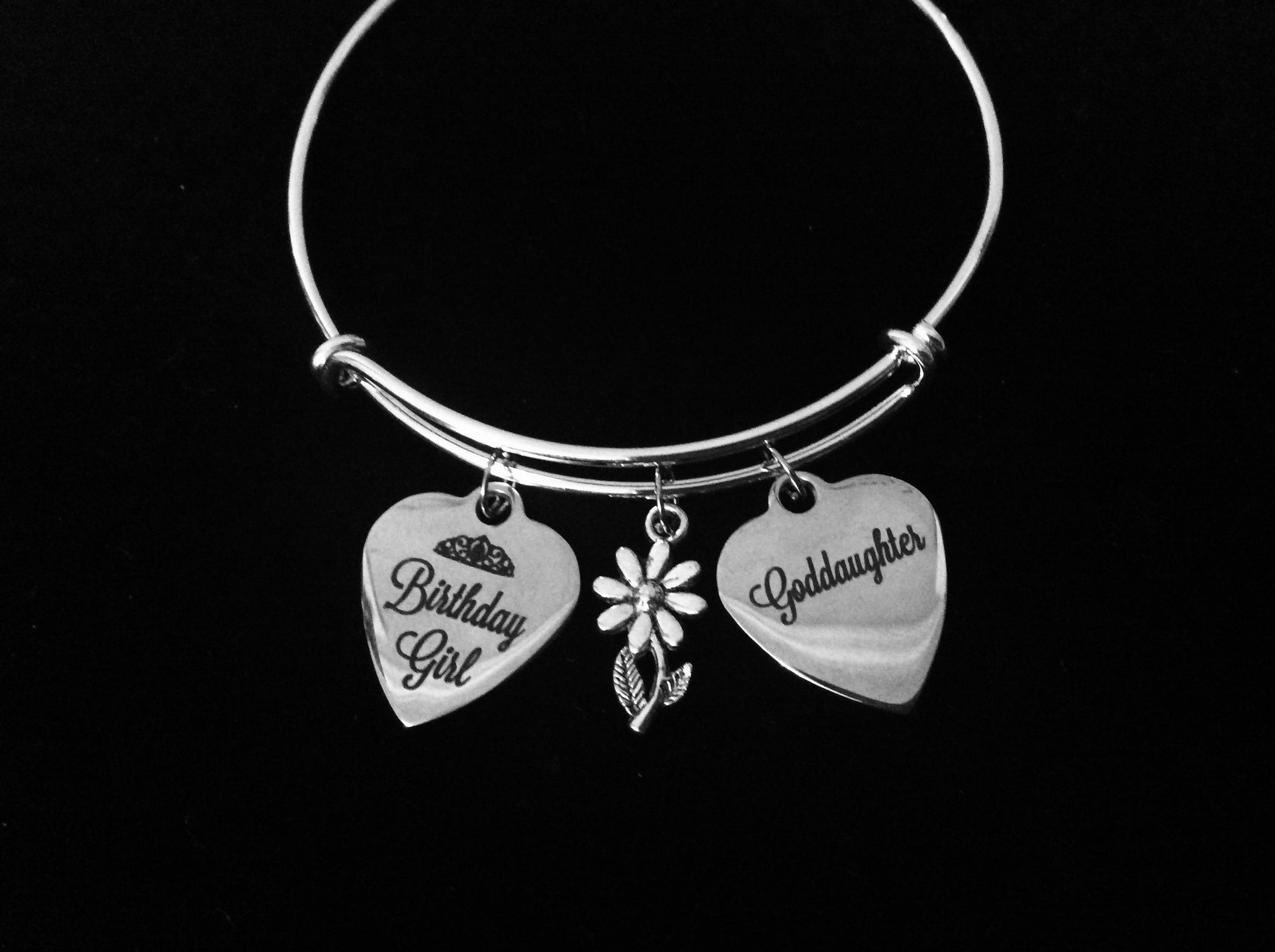 Happy Birthday Goddaughter Adjustable Bracelet 