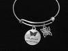 She Flies With Her Own Wings Adjustable Bracelet Expandable Silver Charm Bangle Inspirational Gift