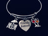 Friends Forever Adjustable Bracelet Silver Expandable Bangle BFF Friend Gift Beach Chairs