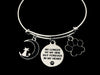 Cat Memorial Gift for Her Pet Loss Gift Paw Print Cat on the Moon