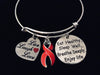 Live Laugh Love Enjoy Life Red Awareness Jewelry Adjustable Bracelet Expandable Charm Bracelet Bangle Gift