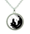 Yin Yang Horse Charm Pendant Necklace Trendy Inspirational Horse Lover Jewelry