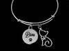 Diva Cat Jewelry Adjustable Bracelet Expandable Charm Bangle Animal Lover Gift Kitten Crystal Rhinestone One Size Fits All Paw Print