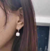 Moissanite Earrings Square 1/2 Carat Moissanite 925 Sterling Silver White Gold Earrings Certified 1 Carat TW Dangle Earrings