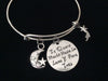 Spanish Bracelet Translates to I Love You to the Moon and Back with Shooting Star Stamped Word Quote on Expandable Adjustable Wire Bangle Bracelet Gift