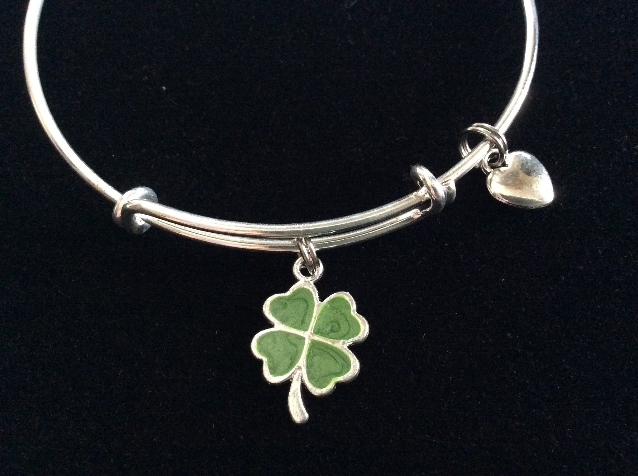 Alex and ani four hot sale leaf clover charm bangle