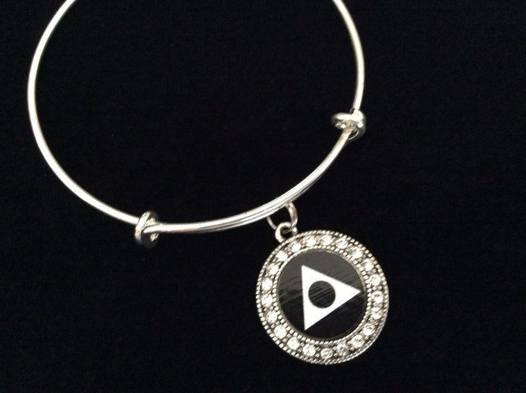 Al Anon Symbol Charm Expandable Charm Bracelet Adjustable Wire Bangle Inspirational Meaningful