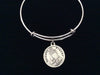 Serenity Charm with Prayer on Back Silver Expandable Inspirational Jewelry Adjustable Bracelet