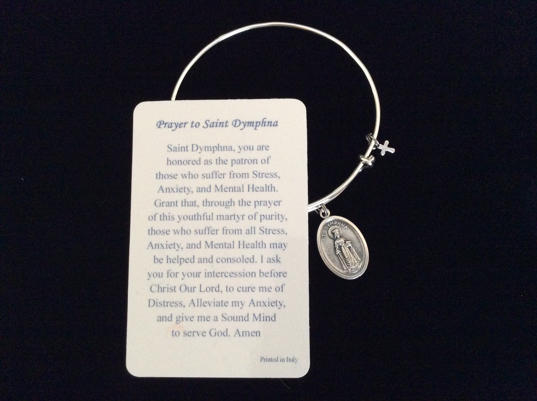 St Dymphna Bracelet Anxiety Relief Bracelet Catholic Jewelry Anxiety  Depression Mental Health Catholic Gift Saint of Stress Saint Dymphna - Etsy