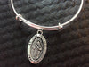 Saint Jude Patron Saint of Hopeless Cases and Lost Causes Silver Expandable Bangle