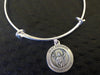 I am a Cancer Survivor Patron Saint Of Cancer Saint Peregrine Silver Charm Bracelet